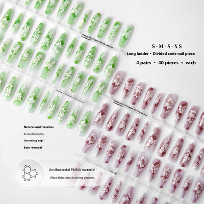 New Chinese Style Butterfly Winning Bamboo Manicure Glossy Seal Layer