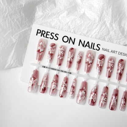 New Chinese Style Butterfly Winning Bamboo Manicure Glossy Seal Layer